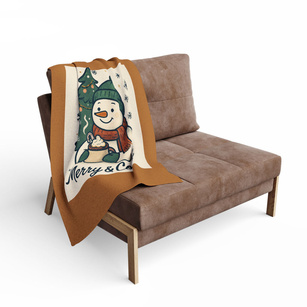 Merry & Cozy Snowman Fleece Blanket