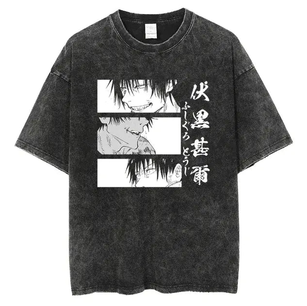 Vintage Washable T-Shirt - Streetwear Anime Graphic