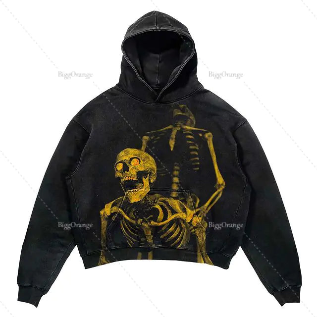 Punk Design Hoodie - Harajuku Streetwear Y2K Fashion