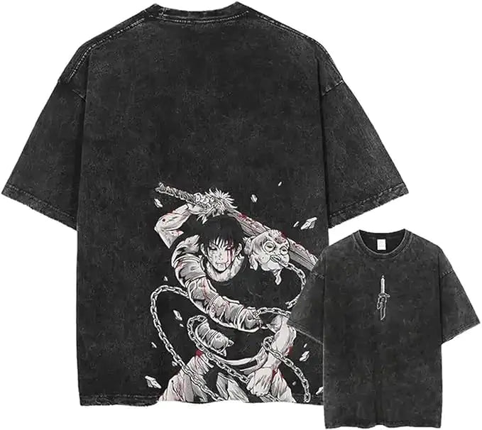 Vintage Washable T-Shirt - Streetwear Anime Graphic