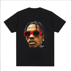 Lil Baby Graphic T-Shirt for Men - Vintage Oversized Cotton