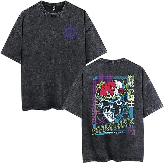 Vintage Washable T-Shirt - Streetwear Anime Graphic