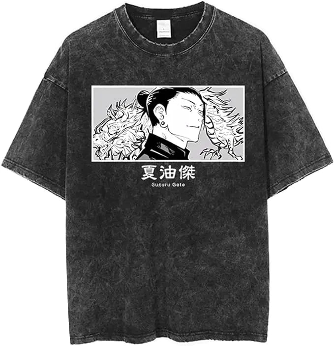 Vintage Washable T-Shirt - Streetwear Anime Graphic