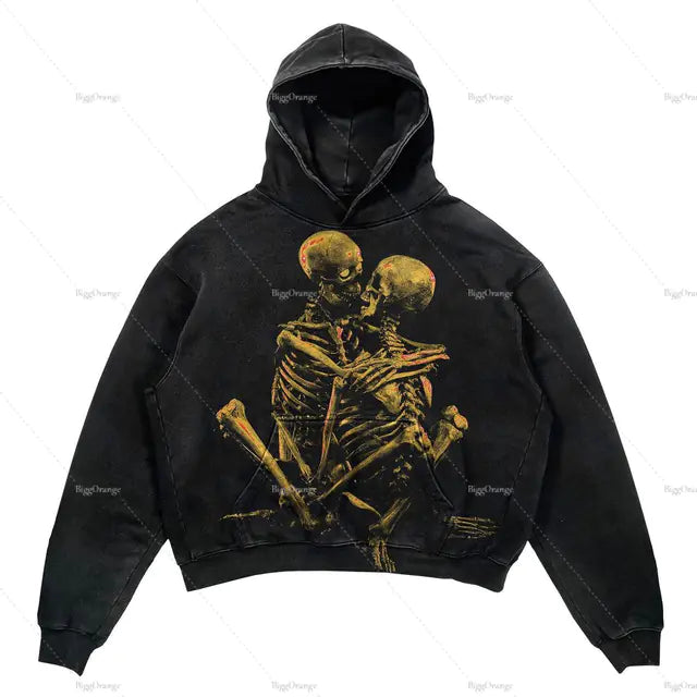 Punk Design Hoodie - Harajuku Streetwear Y2K Fashion