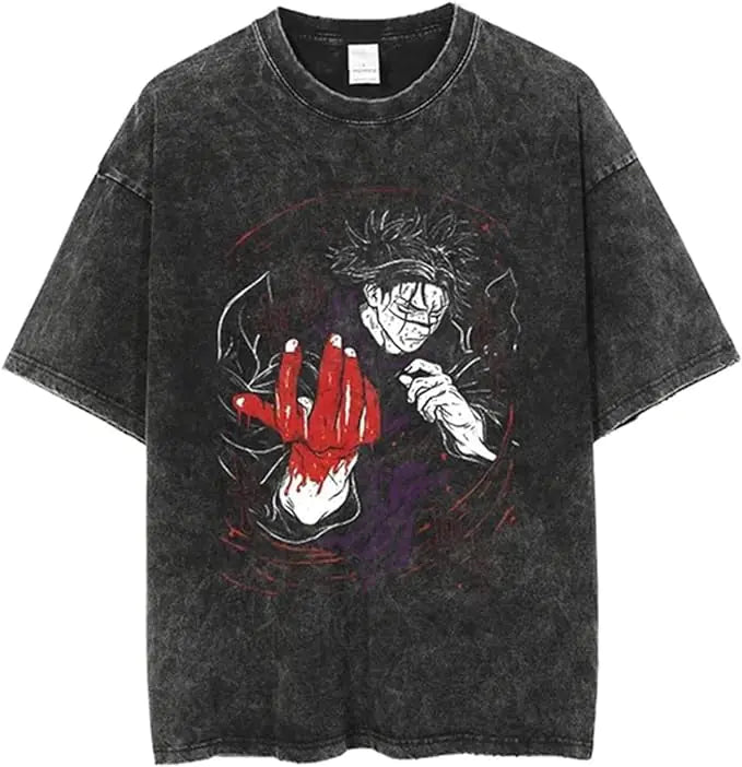 Vintage Washable T-Shirt - Streetwear Anime Graphic
