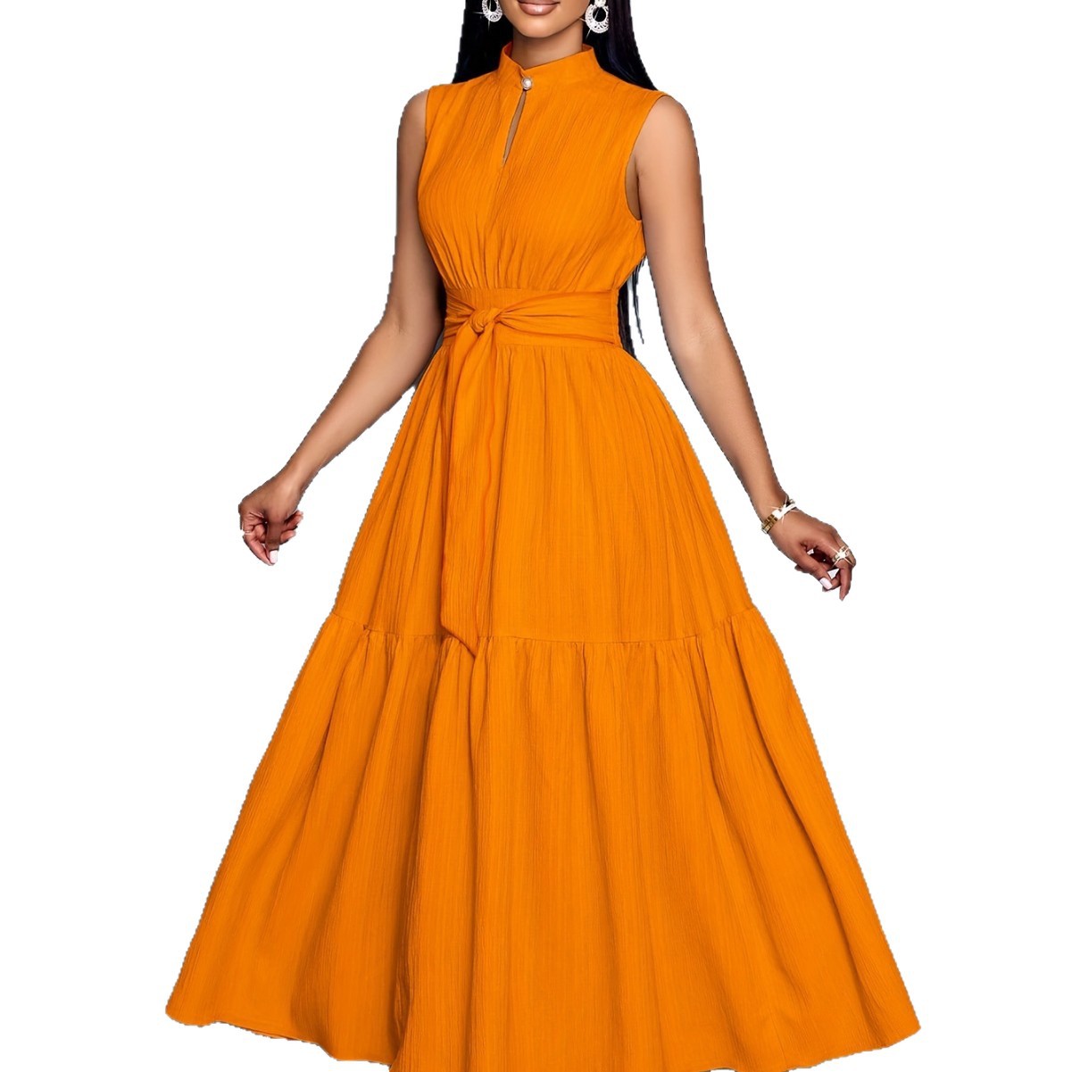 Strap And Lace Patchwork Dress For Women