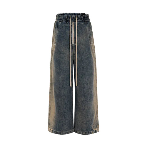 Men's Retro Washed Gradient Jeans