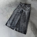 Spider Embroidery Patch Jeans